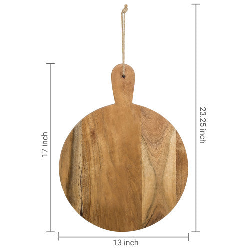 Premium Natural Acacia Solid Wood Pizza Paddle-MyGift