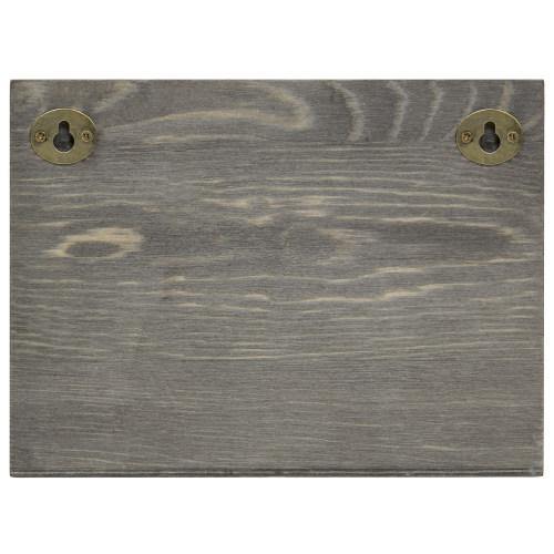 Vintage Gray Wood Entryway Mail Organizer w/ Chalkboard Panel - MyGift