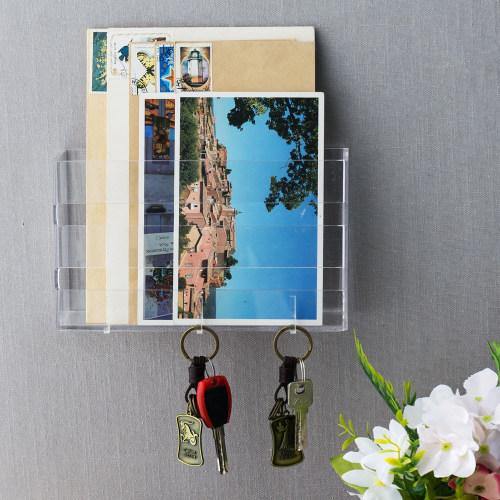 Deluxe Clear Acrylic Wall Mounted Entryway Organizer - MyGift