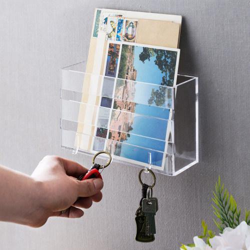 Deluxe Clear Acrylic Wall Mounted Entryway Organizer - MyGift
