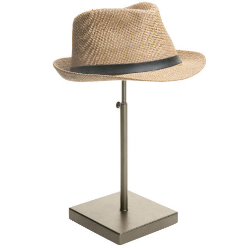 Adjustable Bronze-Tone Hat Rack w/ Fabric, Set of 2-MyGift