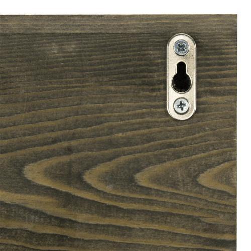 Rustic Gray Wood Key Rack with Hooks - MyGift