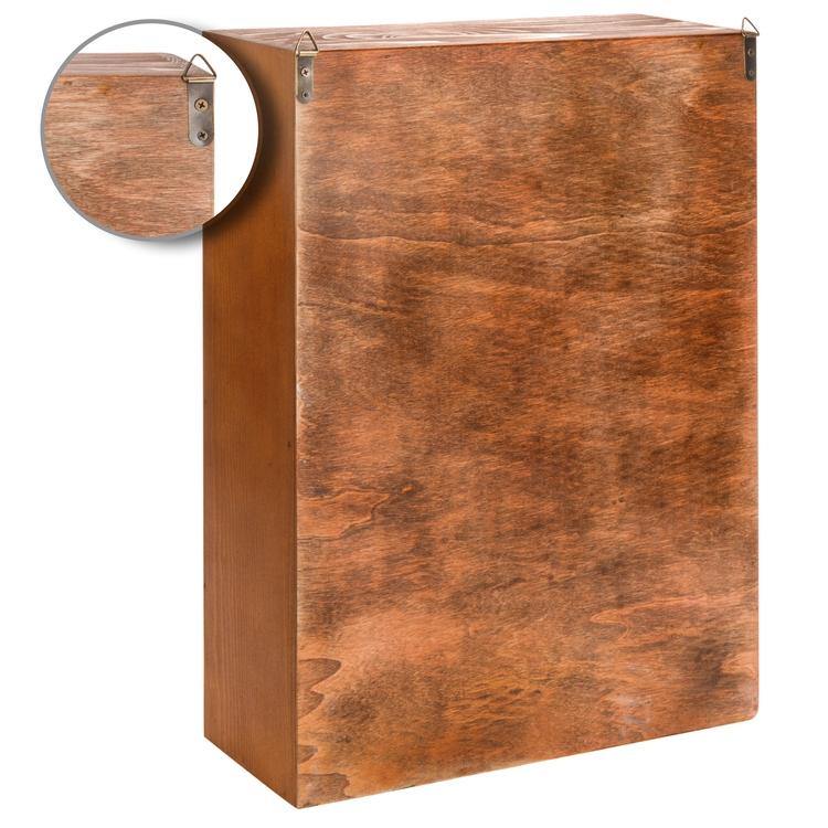 Freestanding Wooden Shadow Box w/ 2 Drawers - MyGift