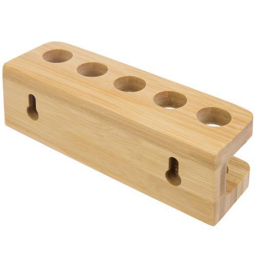 Wall Mounted Natural Bamboo Toothbrush Holder - MyGift