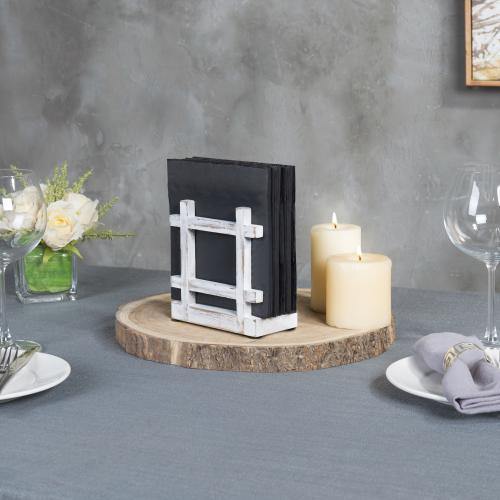 Shabby Whitewashed Napkin Holder - MyGift