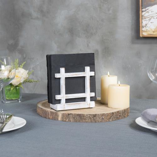 Shabby Whitewashed Napkin Holder - MyGift