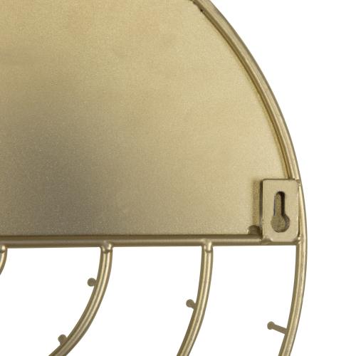 Brass Tone Metal Wall Mounted Jewelry Display with Memo Board-MyGift