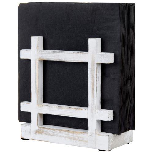 Shabby Whitewashed Napkin Holder - MyGift