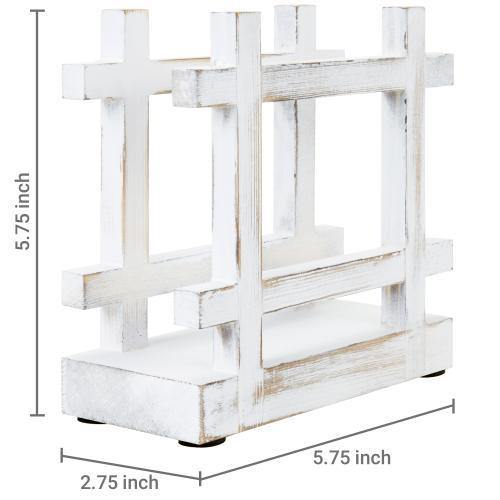Shabby Whitewashed Napkin Holder - MyGift