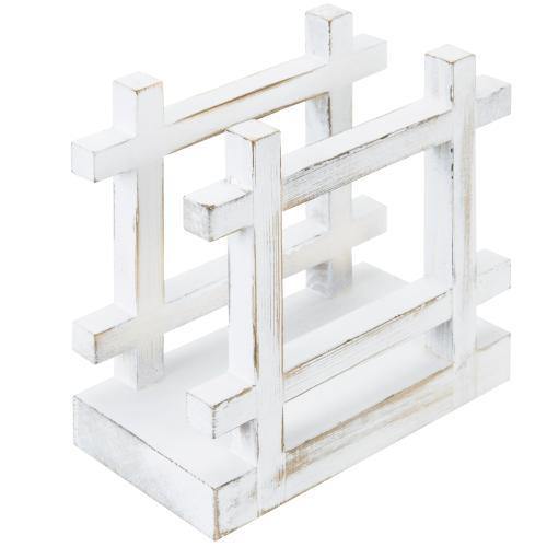 Shabby Whitewashed Napkin Holder - MyGift