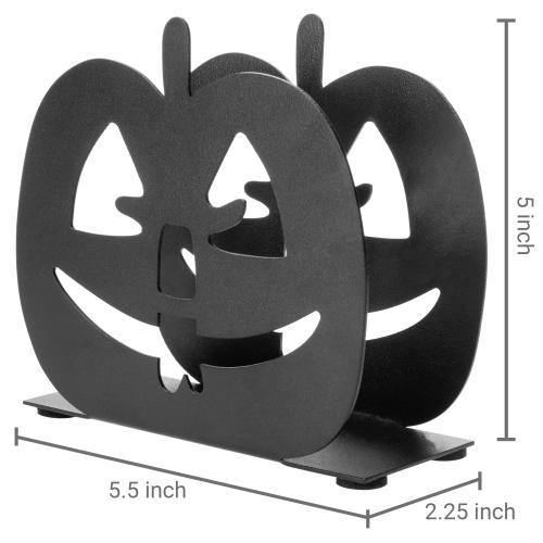 Black Pumpkin Jack-O-Lantern Napkin Holder - MyGift
