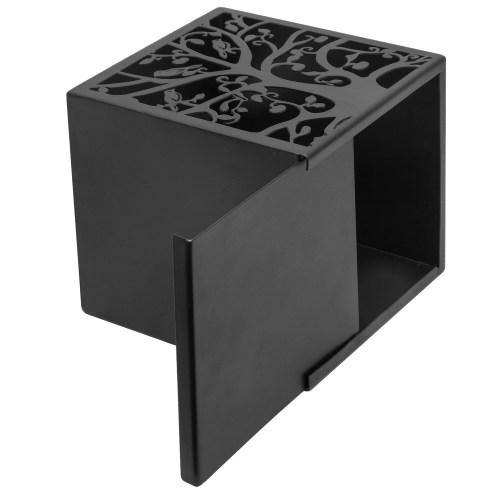 Black Metal Tree & Bird Design Tissue Box Cover - MyGift