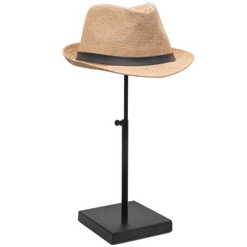 Adjustable Black Metal Hat & Wig Tabletop Display Stand - MyGift