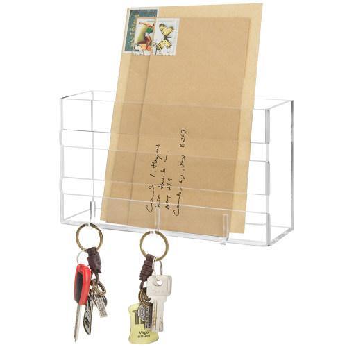 Deluxe Clear Acrylic Wall Mounted Entryway Organizer - MyGift