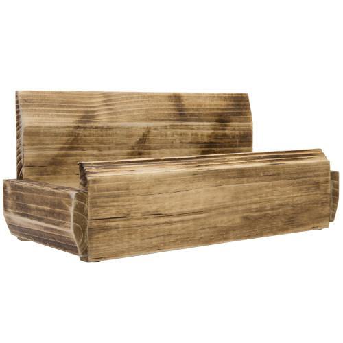Rustic Solid Wood Tabletop Remote Control Organizer - MyGift