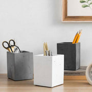 Modern Gray Concrete Pencil Cups, Set of 3 - MyGift