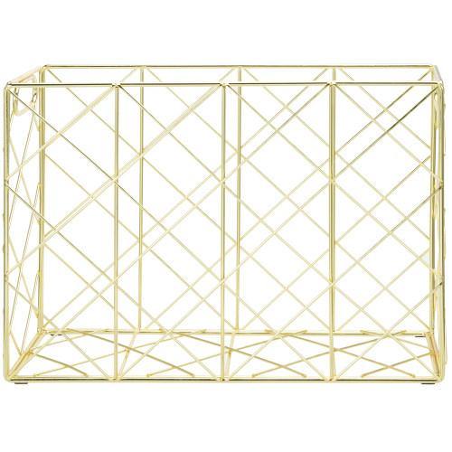 Brass Metal Wire Magazine and File Organizer - MyGift