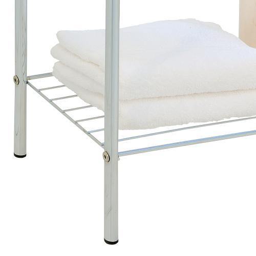 Freestanding Chrome-Plated Metal 3 Tier Towel Rack - MyGift