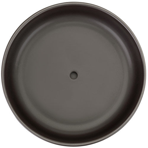 Modern Round Brown Ceramic Succulent Planter w/ Saucer-MyGift