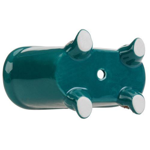 Petite French Country Bathtub Flower Pot, Turquoise - MyGift