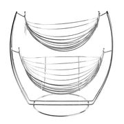 Chrome Double Hammock Produce Rack-MyGift