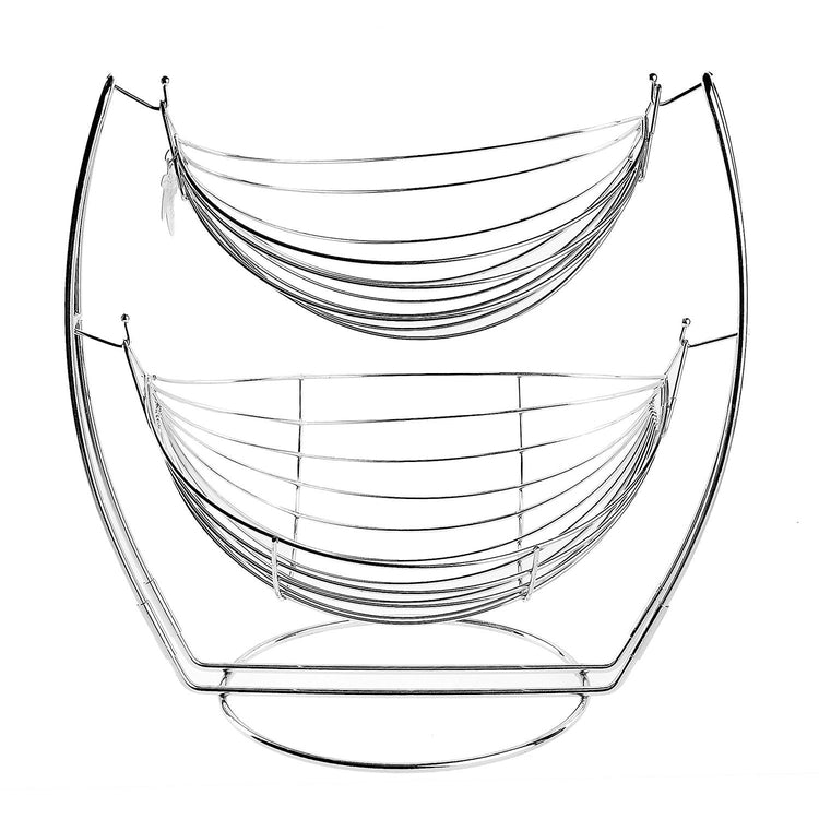 Chrome Double Hammock Produce Rack-MyGift