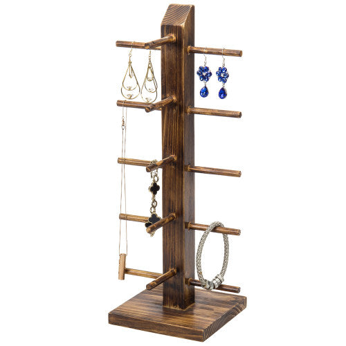 Rustic Brown Wood Tabletop Sunglass Display Stand-MyGift