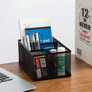 Black Metal Mesh Office Organizer-MyGift