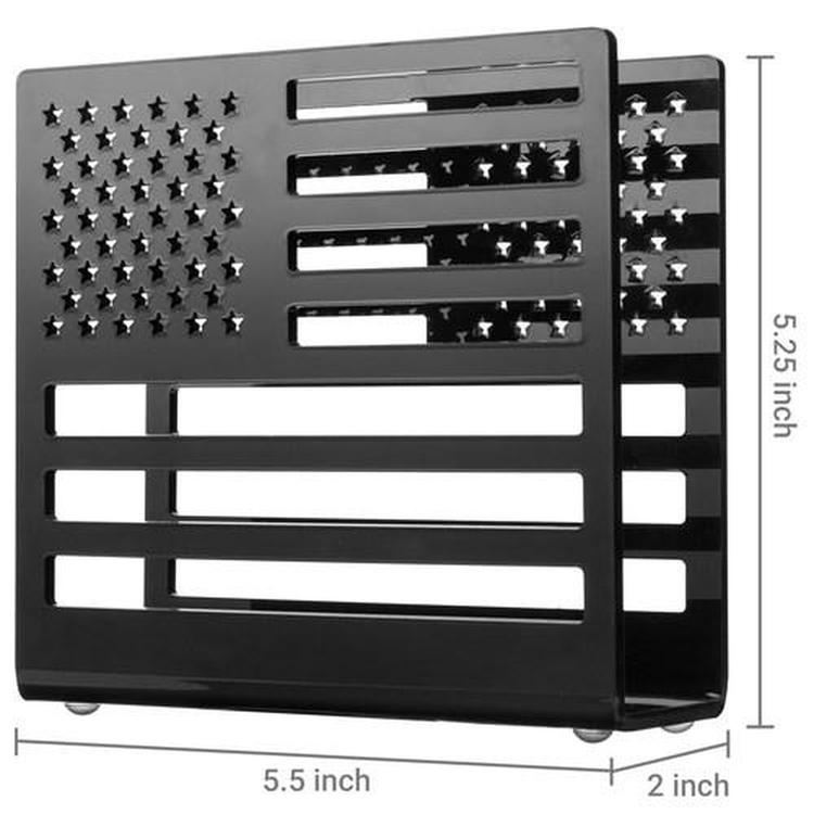 Acrylic Cutout USA Flag Design Tabletop Napkin Holder