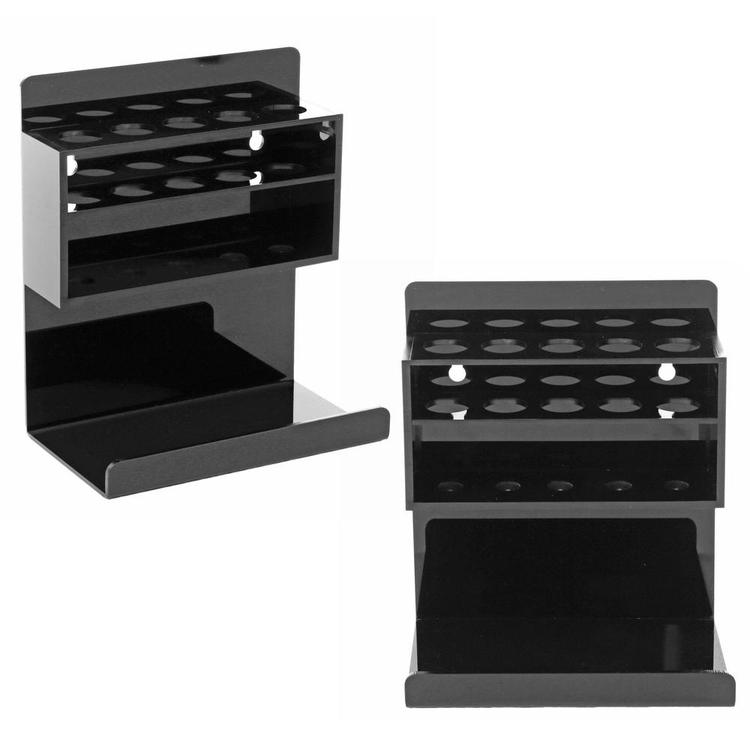 Acrylic Wall Mounted 5 Slot Dry Erase Marker and Eraser Holder Rack, Set of 2 - MyGift Enterprise LLC