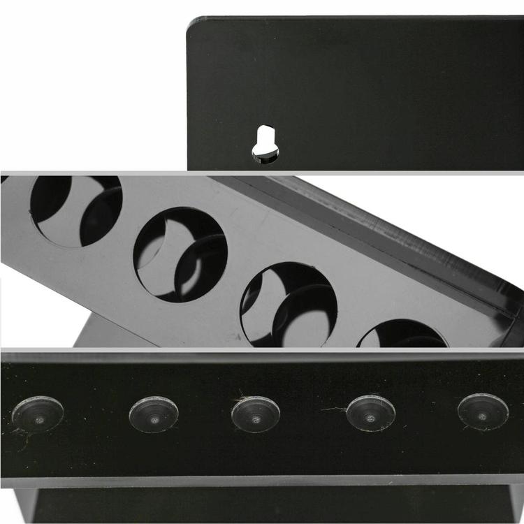 Acrylic Wall Mounted 5 Slot Dry Erase Marker and Eraser Holder Rack, Set of 2 - MyGift Enterprise LLC