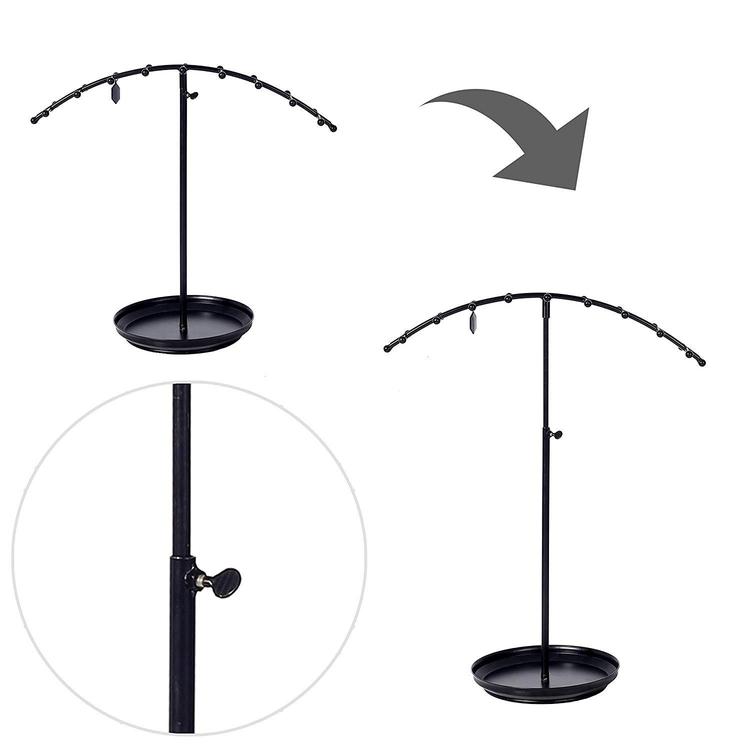 Adjustable Arched Design Jewelry Display Stand w/Tray