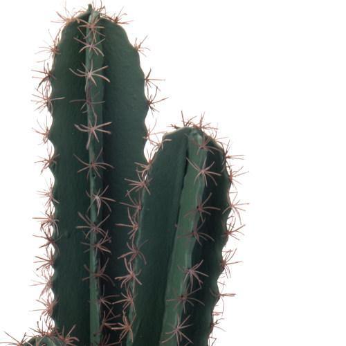 Artificial Hedge Cactus Plant with Gray Cement Planter - MyGift