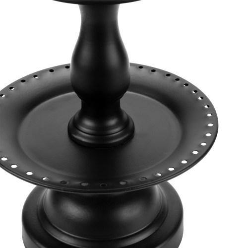 Black Metal 3-Tier Jewelry Fountain Stand - MyGift
