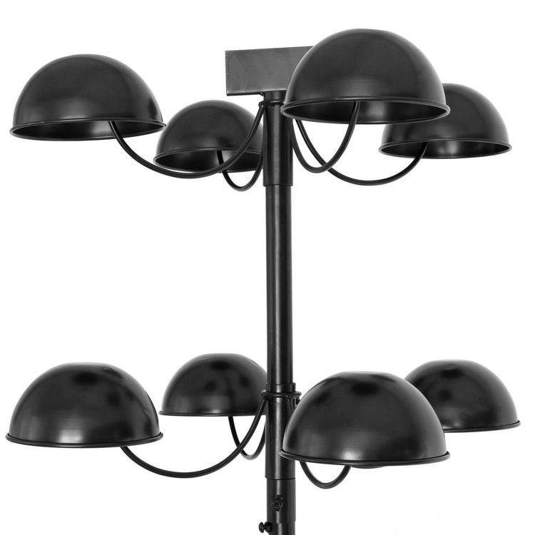Black Metal Rotating Hat & Wig Holder Rack - MyGift