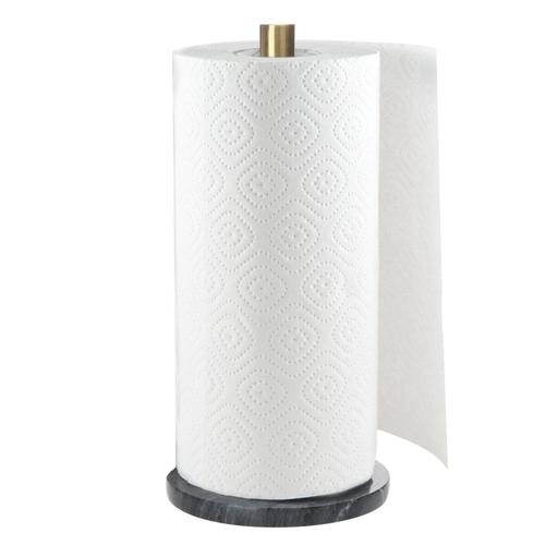 Brass & Marble Paper Towel Roll Holder