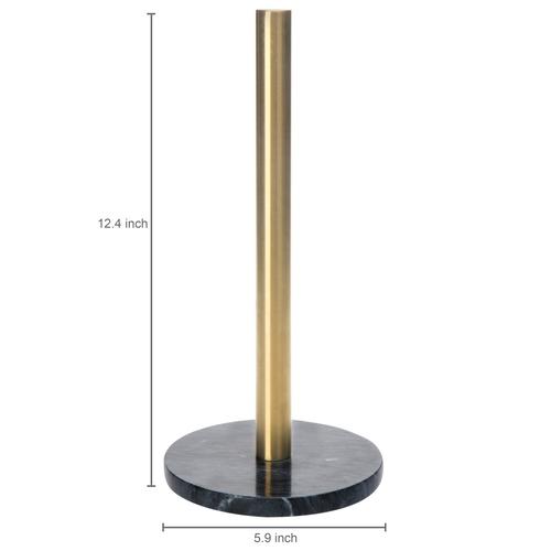 Brass & Marble Paper Towel Roll Holder