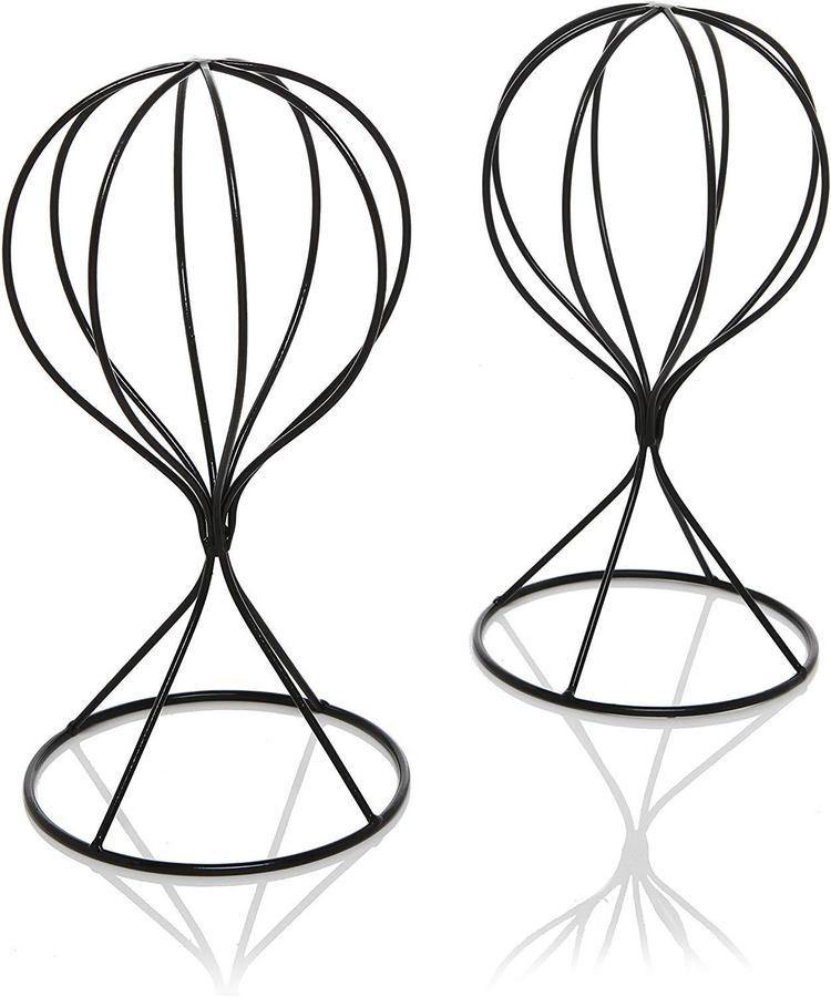 Brown Metal Wire Hat Display Stands, Set of 2 - MyGift