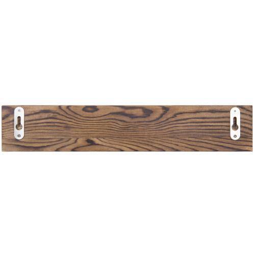Brown Wood Wall Mounted Challenge Coin & Casino Chip Display Rack, Set of 3 - MyGift