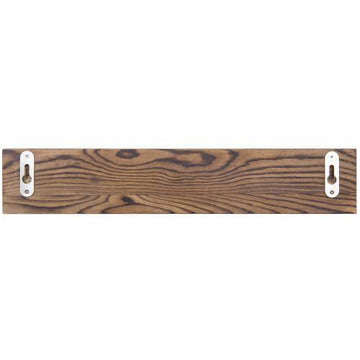 MyGift Set Of 3 Brown Wood Wall Racks - Display Challenge Coins & Casino Chips