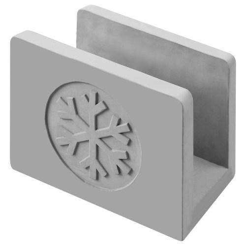 Cement Napkin Holder with Snowflake Design