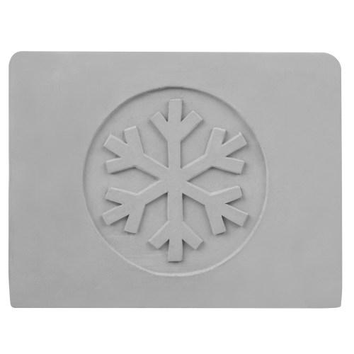 Cement Napkin Holder with Snowflake Design