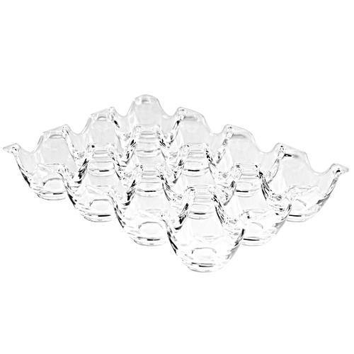 Clear Acrylic 12 Egg Tray Storage Rack - MyGift