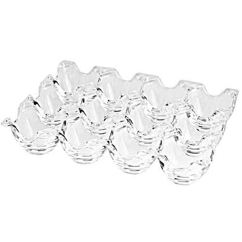 Clear Acrylic 12 Egg Tray Storage Rack - MyGift