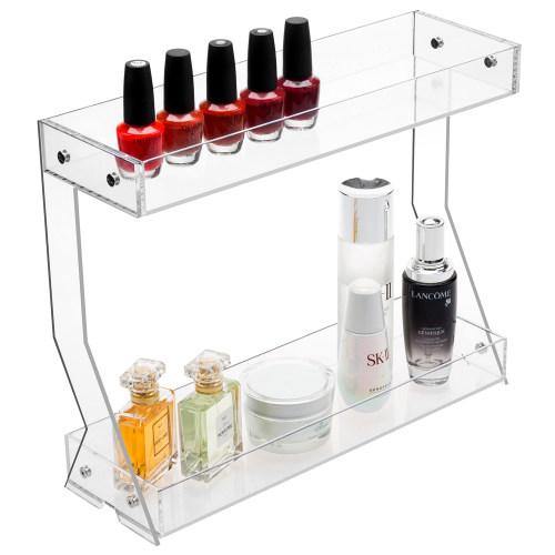 Clear Acrylic Cosmetics & Makeup Tabletop Storage Rack - MyGift