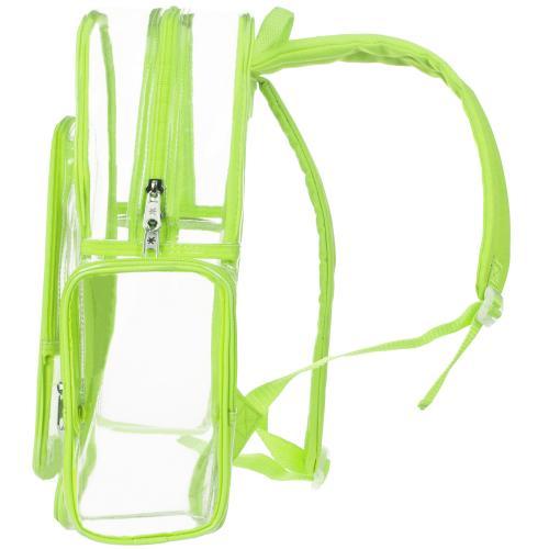 Clear Security Backpack with Yellow Trim