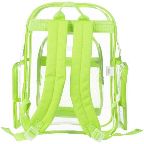 Clear Security Backpack with Yellow Trim