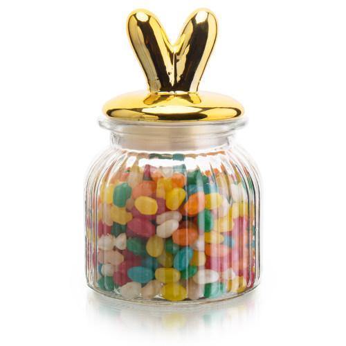 Candy Jar with Gold Bunny Ears Lid - MyGift