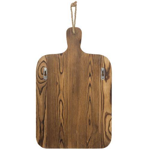 Dark Brown Burnt Wood Cutting Board Shaped Chalkboard - MyGift