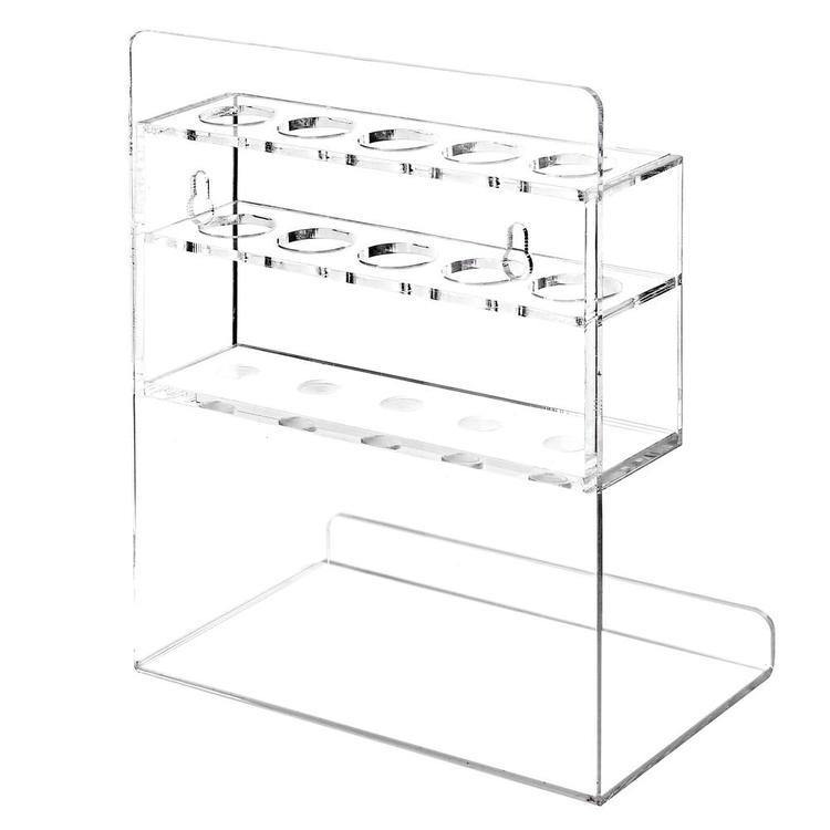 Deluxe Clear Acrylic Wall Mounted Dry Erase Marker & Eraser Rack - MyGift